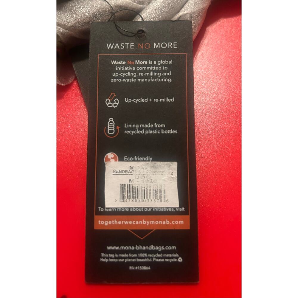 NWT! Monica B Upcycled Crossbody Dog With Glasses Eco-Friendly Bag - Picture 3 of 4